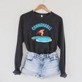 Cannonball Swimming Pool Fun Diving Diver Swimmer Cool Raglan Sleeve Sweatshirt Dark Grey Heather