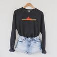 Canoe Canoeing Retro Vintage Canoeing Raglan Sleeve Sweatshirt Dark Grey Heather