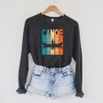 Canoe Vintage Canoeing Retro Canoe Paddling Raglan Baseball Tee Raglan Sleeve Sweatshirt Dark Grey Heather