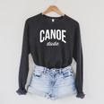 Canoeing Tee For Men Canoe Dude Raglan Sleeve Sweatshirt Dark Grey Heather