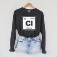Chlorine Periodic Table Symbol Chemistry Swimming Dive Raglan Sleeve Sweatshirt Dark Grey Heather Chlorine Periodic Table Symbol Chemistry Swimming Dive Raglan Sleeve Sweatshirt Dark Grey Heather