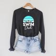 Dad Father School Swimming Meet Swimmer Swimmer Raglan Sleeve Sweatshirt Dark Grey Heather Dad Father School Swimming Meet Swimmer Swimmer Raglan Sleeve Sweatshirt Dark Grey Heather