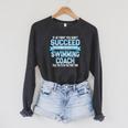 Fun Swimming Coach Meme Swimmer Saying Raglan Sleeve Sweatshirt Dark Grey Heather Fun Swimming Coach Meme Swimmer Saying Raglan Sleeve Sweatshirt Dark Grey Heather