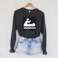 Outdoors Water Sports Canoe Canoeist Raglan Baseball Tee Raglan Sleeve Sweatshirt Dark Grey Heather
