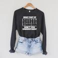 What Is Part Of Don't You Understand Swimming Swimmer Swimming Raglan Sleeve Sweatshirt Dark Grey Heather What Is Part Of Don't You Understand Swimming Swimmer Swimming Raglan Sleeve Sweatshirt Dark Grey Heather