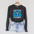 Pool Guy And Pool Dad Men Swimming Pool Owner Raglan Sleeve Sweatshirt Dark Grey Heather