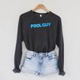 Pool Guy Swimming Pool Service Raglan Sleeve Sweatshirt Dark Grey Heather Pool Guy Swimming Pool Service Raglan Sleeve Sweatshirt Dark Grey Heather