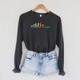 Retro Swimming Evolution For Swimmers Small Raglan Sleeve Sweatshirt Dark Grey Heather