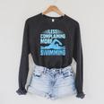 Swim Coach Swim Training Swimming Sport Raglan Sleeve Sweatshirt Dark Grey Heather Swim Coach Swim Training Swimming Sport Raglan Sleeve Sweatshirt Dark Grey Heather