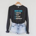 Swim Dad Drive Pay Clap Repeat Swimming Team Father Raglan Sleeve Sweatshirt Dark Grey Heather Swim Dad Drive Pay Clap Repeat Swimming Team Father Raglan Sleeve Sweatshirt Dark Grey Heather