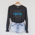 Swim Mom For Mothers Swimming Raglan Sleeve Sweatshirt Dark Grey Heather Swim Mom For Mothers Swimming Raglan Sleeve Sweatshirt Dark Grey Heather