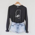 Swimming Apparel Mississippi Swimmer Training Raglan Sleeve Sweatshirt Dark Grey Heather Swimming Apparel Mississippi Swimmer Training Raglan Sleeve Sweatshirt Dark Grey Heather