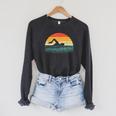 Swimming Art For Men Women Swim Coach Rescue Swimmer Raglan Sleeve Sweatshirt Dark Grey Heather