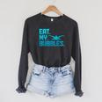 Swimming Eat My Bubbles Swimmer Swim Raglan Sleeve Sweatshirt Dark Grey Heather Swimming Eat My Bubbles Swimmer Swim Raglan Sleeve Sweatshirt Dark Grey Heather