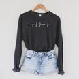 Swimming Heartbeat For Swimmers Small Raglan Sleeve Sweatshirt Dark Grey Heather Swimming Heartbeat For Swimmers Small Raglan Sleeve Sweatshirt Dark Grey Heather