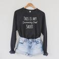 This Is My Swimming Pool Summer Swim Tee T-Shirt Raglan Sleeve Sweatshirt Dark Grey Heather This Is My Swimming Pool Summer Swim Tee T-Shirt Raglan Sleeve Sweatshirt Dark Grey Heather