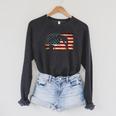 Swimming Swim Team Distressed American Flag USA Swimmer Raglan Sleeve Sweatshirt Dark Grey Heather Swimming Swim Team Distressed American Flag USA Swimmer Raglan Sleeve Sweatshirt Dark Grey Heather
