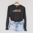 Swimming Swimmer Raglan Sleeve Sweatshirt Dark Grey Heather Swimming Swimmer Raglan Sleeve Sweatshirt Dark Grey Heather