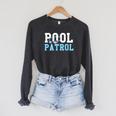Swimming Swimmer Swim Pool Patrol Coach Dad Raglan Sleeve Sweatshirt Dark Grey Heather Swimming Swimmer Swim Pool Patrol Coach Dad Raglan Sleeve Sweatshirt Dark Grey Heather