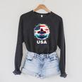 Swimming United States American Swimming Apparel Swimming Raglan Sleeve Sweatshirt Dark Grey Heather Swimming United States American Swimming Apparel Swimming Raglan Sleeve Sweatshirt Dark Grey Heather