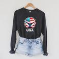 Swimming United States Shirt With American Flag Swimming Raglan Sleeve Sweatshirt Dark Grey Heather Swimming United States Shirt With American Flag Swimming Raglan Sleeve Sweatshirt Dark Grey Heather