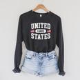 United States Canoe Canoeing Raglan Baseball Tee Raglan Sleeve Sweatshirt Dark Grey Heather