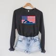 USA Flag Swimmer Swimming Sport Athlete Swim Swimming Raglan Sleeve Sweatshirt Dark Grey Heather USA Flag Swimmer Swimming Sport Athlete Swim Swimming Raglan Sleeve Sweatshirt Dark Grey Heather