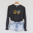 Vintage Synchronized Swimming Artistic Swimming Raglan Sleeve Sweatshirt Dark Grey Heather