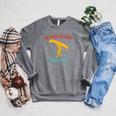 Anything You Canoe I Canoe Better Vintage Quote Sleeveless Raglan Sleeve Sweatshirt Deep Heather