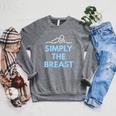 Breaststroke Swimming Swimmer T Shirt Raglan Sleeve Sweatshirt Deep Heather