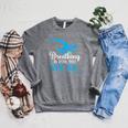 Breathing Is For The Weak Swimming Swimmer Raglan Sleeve Sweatshirt Deep Heather