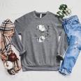 Canoe Canadian Canoeists Nature Canoe Raglan Sleeve Sweatshirt Deep Heather