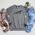 Canoe Evolution Canoeing Shirt T-Shirt Raglan Sleeve Sweatshirt Deep Heather