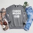 Canoe Mode ON Paddling Adventure Lake River Canoeing Raglan Baseball Tee Raglan Sleeve Sweatshirt Deep Heather