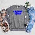 Chlorine Crew Swimming Raglan Sleeve Sweatshirt Deep Heather Chlorine Crew Swimming Raglan Sleeve Sweatshirt Deep Heather