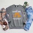 Cool Kayak For Women Girls Kayaker Canoe Kayaking Paddle Oar Raglan Sleeve Sweatshirt Deep Heather