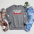 Douche Canoe Vulgar Profanity T-Shirt Raglan Sleeve Sweatshirt Deep Heather