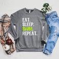 Eat Sleep Swim Repeat Swimming Swimmer Cool Raglan Sleeve Sweatshirt Deep Heather Eat Sleep Swim Repeat Swimming Swimmer Cool Raglan Sleeve Sweatshirt Deep Heather
