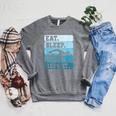 Eat Sleep Swim Vintage Swimming Lover Swimmer Men Women Raglan Sleeve Sweatshirt Deep Heather Eat Sleep Swim Vintage Swimming Lover Swimmer Men Women Raglan Sleeve Sweatshirt Deep Heather
