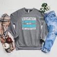 Education Is Important But Swimming Is Importanter Swimmer Raglan Sleeve Sweatshirt Deep Heather Education Is Important But Swimming Is Importanter Swimmer Raglan Sleeve Sweatshirt Deep Heather