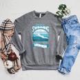 Here's To Swimming With Bow Legged Women Vintage Style Raglan Sleeve Sweatshirt Deep Heather Here's To Swimming With Bow Legged Women Vintage Style Raglan Sleeve Sweatshirt Deep Heather