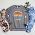 I'D Rather Be Kayaking Canoe Boating Vintage Kayak Raglan Sleeve Sweatshirt Deep Heather
