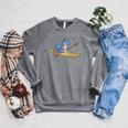Kayak T Rex Dinosaur Canoe Shirt Kayak For Children Raglan Sleeve Sweatshirt Deep Heather