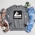Outdoors Water Sports Canoe Canoeist Raglan Baseball Tee Raglan Sleeve Sweatshirt Deep Heather