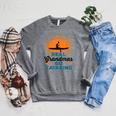 Real Grandmas Go Kayaking Yak Kayak Women Canoe Kayaker Raglan Sleeve Sweatshirt Deep Heather