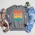 Retro Vintage Swimming For Swimmers Raglan Sleeve Sweatshirt Deep Heather Retro Vintage Swimming For Swimmers Raglan Sleeve Sweatshirt Deep Heather