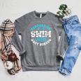 Swim Sister Supportive Swimming Sister Of A Swimmer Sis Raglan Sleeve Sweatshirt Deep Heather Swim Sister Supportive Swimming Sister Of A Swimmer Sis Raglan Sleeve Sweatshirt Deep Heather