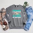 Swim Swimmers Swimming Raglan Sleeve Sweatshirt Deep Heather