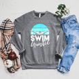 Swim Team Shirt Aunt Auntie Nephew Swimming Swimmer Raglan Sleeve Sweatshirt Deep Heather Swim Team Shirt Aunt Auntie Nephew Swimming Swimmer Raglan Sleeve Sweatshirt Deep Heather