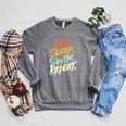 Swimmer Eat Sleep Swim Repeat I Swimming Raglan Sleeve Sweatshirt Deep Heather Swimmer Eat Sleep Swim Repeat I Swimming Raglan Sleeve Sweatshirt Deep Heather